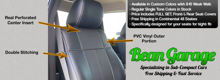 Leather Insert Seat Covers Leather Insert Seat Covers